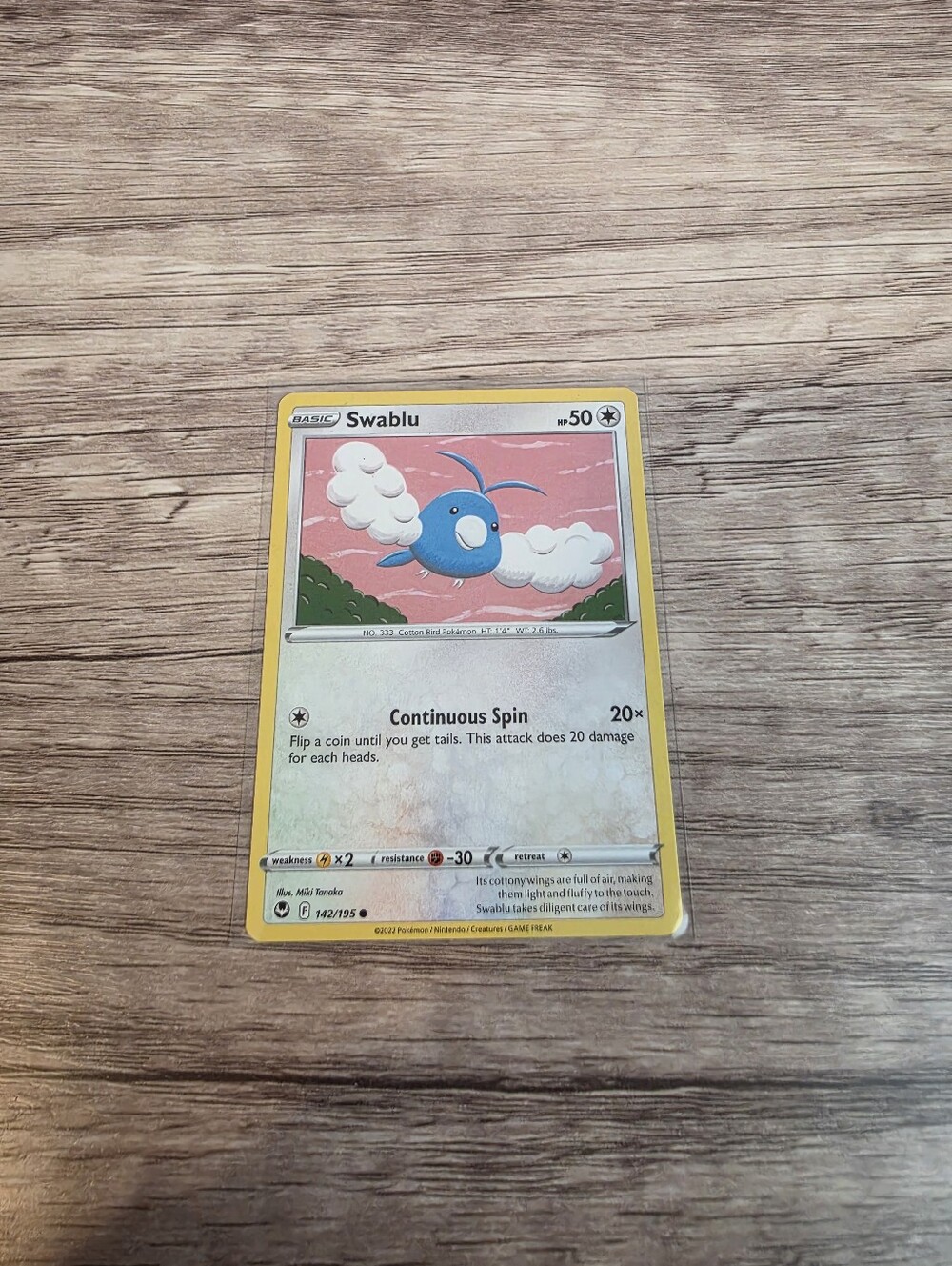 💫BUY 5 FOR $26 Pokemon Swablu Card